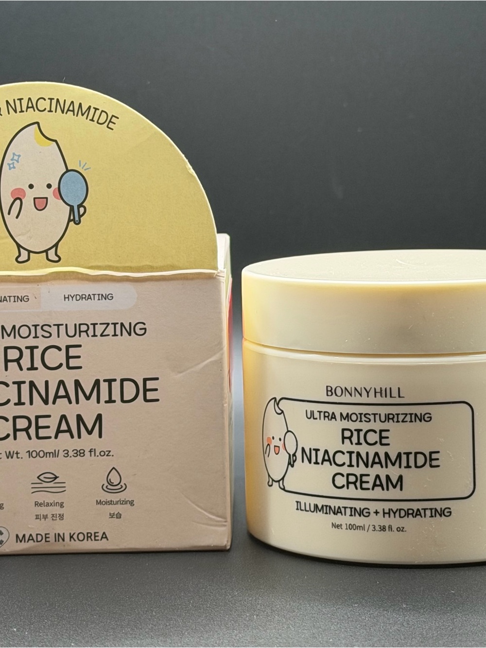 BonnyHill Ultra Moisturizing Rice Niacinamide Cream - Yellow